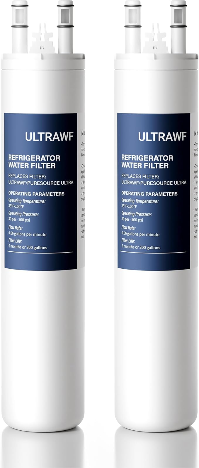 Compatible with Frigidaire ULTRAWF, Pure Source Ultra, Kenmore 9999, 469999, 46-9999, A0094E28261, Pack of 2