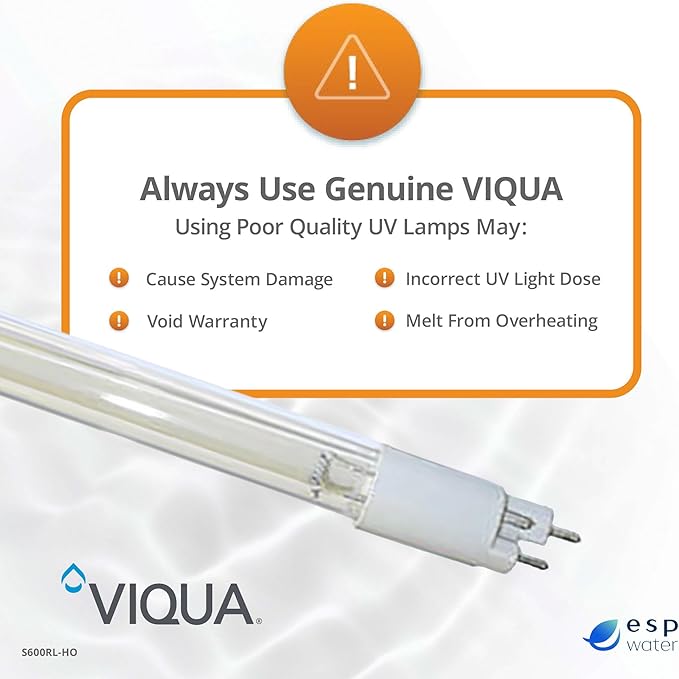 Viqua S600RL-HO Replacement UV Lamp for UVMax G GX Pro10 Pro20 Pro30 Systems 33 Inch High Output 4 Pin Lamp for Water Treatment Units