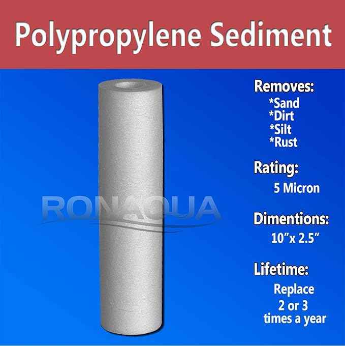 Replacement Filters for Under Sink Direct Connect Two Stage Water Filtration System 5 Micron Sediment & Block Activated Carbon Water Filter Cartridges WELL-MATCHED with WFPFC8002, WHCF-WHWC, P5, AP110