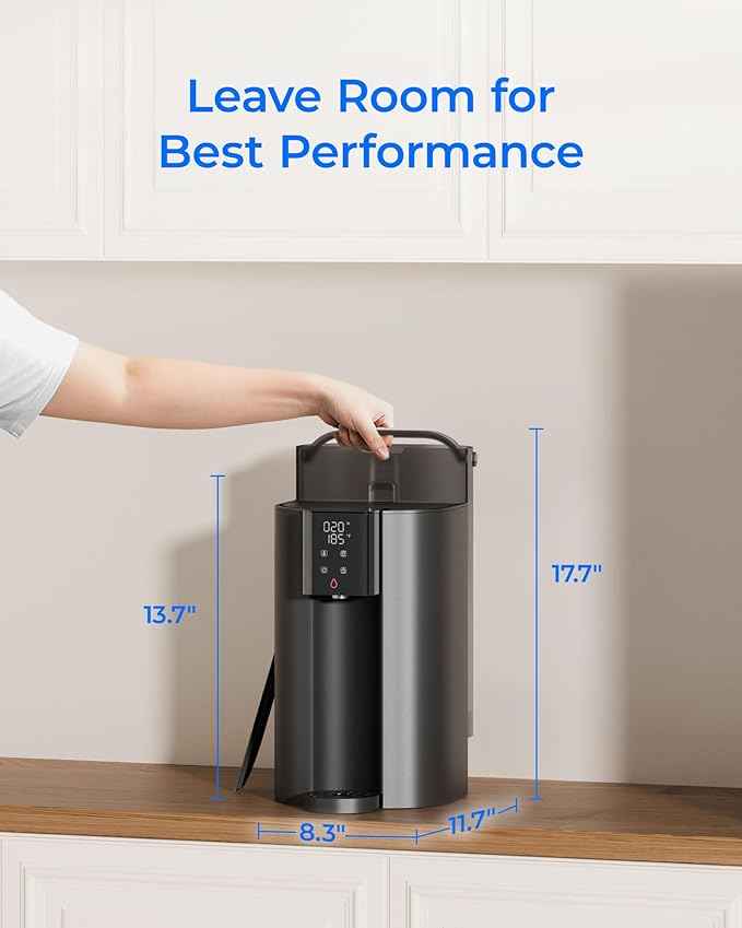 [Instant Hot] Waterdrop CoreRO Reverse Osmosis System, NSF/ANSI 58 & 372 Certified, 6 Stage, Hot & Ambient Countertop RO Water Filter, No Installation Required, 3:1 Pure to Drain, WD-C1H