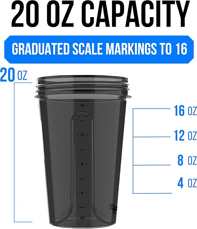 VELOMIX -2 Pack- 20 oz Protein Shaker Bottles for Protein Mixes - 2x Wire Whisk | Leak Proof Shaker Cups for Protein Shakes and Pre Workout | Protein Shaker Bottle Pack (Blue/Black)