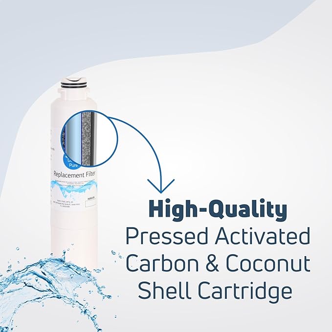 3-Pack Replacement for Samsung RF261BEAESR/AA-0001 Refrigerator Water Filter - Compatible with Samsung DA29-00020B, DA29-00020A, HAF-CIN Fridge Water Filter Cartridge