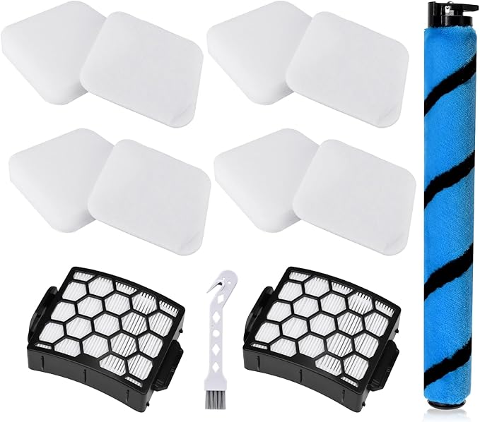 LA502 LA500 Brush Roller Filter Replacement for Shark Lift-Away ADV DuoClean PowerFins LA502 LA502NP LA500 LA500WM Upright Vacuum, Replaces Part XHF320 XFFK320 1483FC200 - AquaVibe