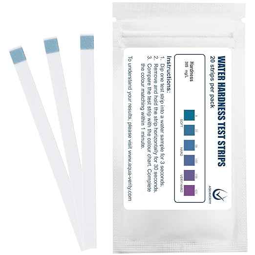 Water Hardness Test Strips – Pack of 20 – Fast & Accurate Results in 30 Seconds – Water Hardness Test Kit for Calcium & Magnesium Levels – Tap, Aquariums, Pools, Hot Tubs, and Appliances