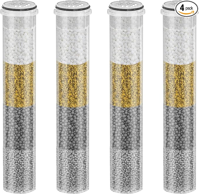 SSJ731/SW9730 Shower Head Filter Replacement Cartridge Compatible with MakeFit Filtered Shower Head with Handheld Combo-SSJ731/SW9730 (4-PACK)