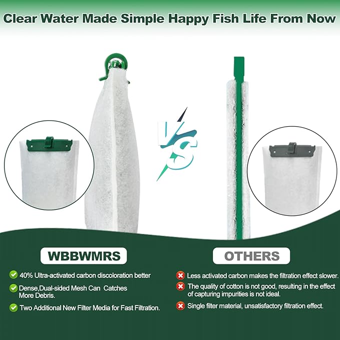 16-Count Medium Filter Cartridges Compatible with Tetra Whisper Bio-Bag Filters Medium Replacement Filter Cartridges for Whisper ReptoFilter and 10i IQ10 PF10 Power Filters -Ready to Use - AquaVibe