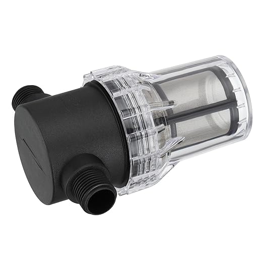 PATIKIL 1/2 Inch Male in-Line Strainer with 80 Mesh Stainless Steel Filter Screen Water Pump Filter for Garden Irrigation Pressure Washer Inlet