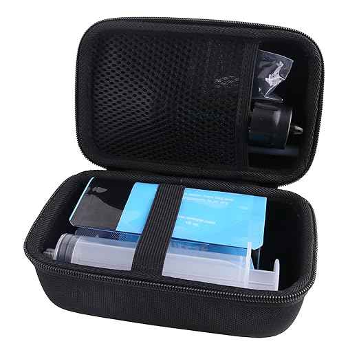 WERJIA Portable Case Compatible with Sawyer Products SP128/SP129/SP105 Mini Water Filtration System (Black)