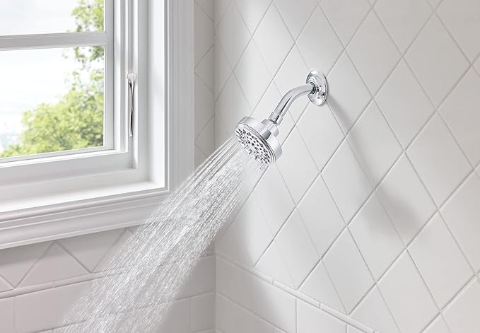 Moen Ignite Chrome Five-function Shower Head With 2.5 GPM High-Pressure Spray, 20090