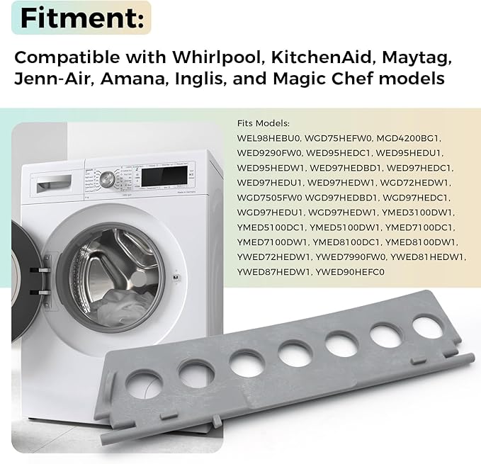 W11156832 Dryer Lint Screen Door Fits for Whirlpool Amana KitchenAid Maytag Jenn-Air Admiral Dryer, Dryer Inlet Cover Replacce WPW10219016 W10219016, 2 Pack