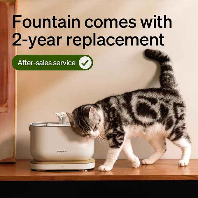 PETLIBRO Drinking Fountain Filter Pack of 8 for Dockstream Cat Fountain Drinking Fountain for Cat PLWF005, PLWF115, PLWF105, 4-Month Set Replacement Filter for Cat Drinking Fountain, White
