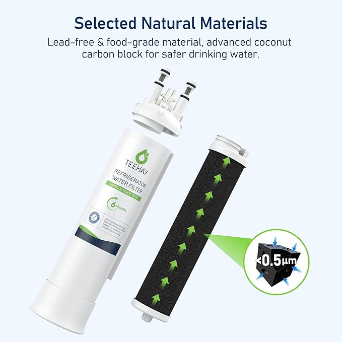 TEEHAY PWF-1 FPPWFU01 Water Filter & PureAir Ultra II PAULTRA2 Air Filter Combo, Compatible with Frigidaire FRIGCOMBO13, FRSS2323AD, FRSS2323AS, FRSS2323AW, FRSS2623AB, 2 Combo