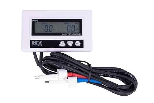 HM Digital DM-3 Inline Dual TDS/EC Monitor Meter, Upgraded DM-2 DM-2EC