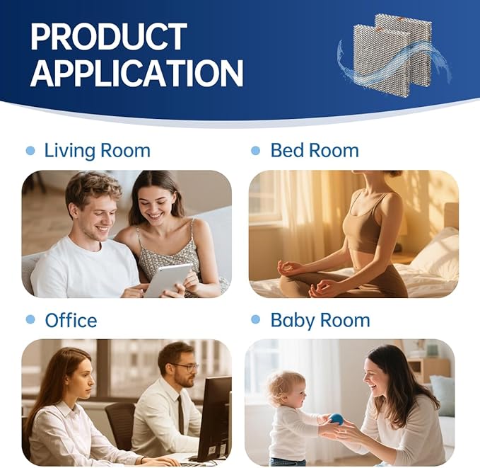 GA10 Humidifier Vapor Pad Compatible with GFI #7900 Humidifiers 570 570M 570A 2 Packs - AquaVibe