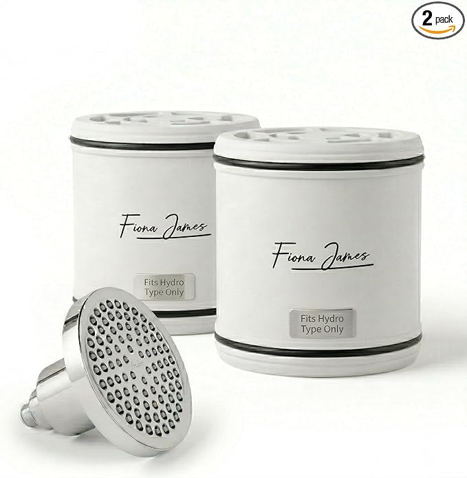 Shower Head Water Filter Replacement For The Fiona James Showerhead - High Pressure Shower Heads Replacement For Smooth Hair & Skin - Replacement Cartridge Fits The Fiona James Filtered Shower Head