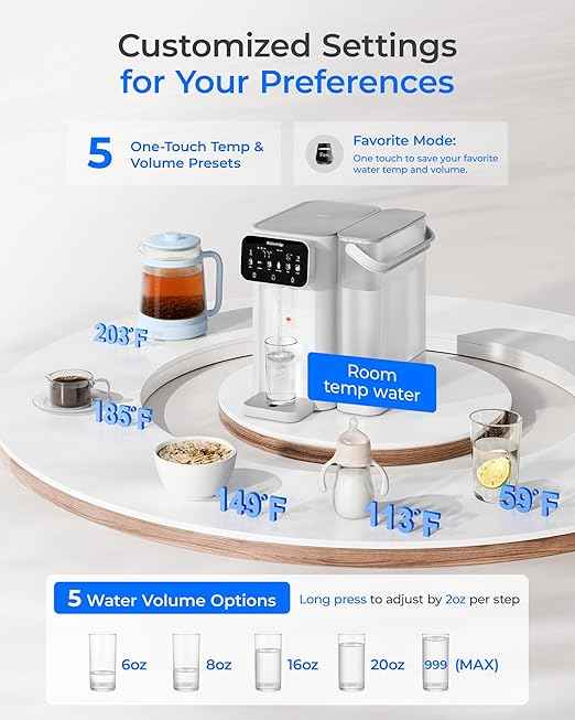 Waterdrop WD-M6H Instant Hot Reverse Osmosis System Countertop Water Filter with CT01 Countertop Water Filter System, Hot and Cold Water Dispenser with Multi-Stage Filtration