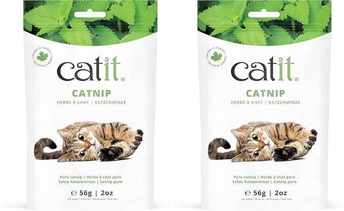 Catit Dried Catnip for Stimulating Indoor and Outdoor Cats, 2 oz. (Pack of 2)