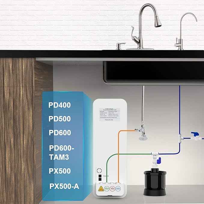 Frizzlife MWT3 Pressure Mini Water Tank for PD400, PD500, PD600, PX500, PX500-A, 0.13 Gallon Small Pressuized Storage Water Tank for Tankless Reverse Osmosis System G2, P600,G3, with 1/4" Ball Valve
