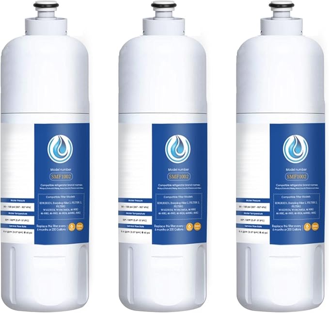 EDR2RXD1 Water Filter 2 Replacement for Whirlpool W10413645A, WHR2RXD1, W10413645, P9KB2L, P9RFKB2L, Kenmore 46-9082, 46-9903, Whirlpool WRX986SIHV, WRF757SDHZ, WRX986SIHZ, 3 PCS