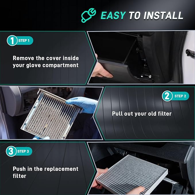 Cabin Air Filter Replacement for Impala, Malibu, Cruze, Colorado, Camaro, Traverse, Equinox, Acadia, Canyon, Terrain, Enclave, Envision, CT4, CT5, CT6, CTS, Replacement for CF11966