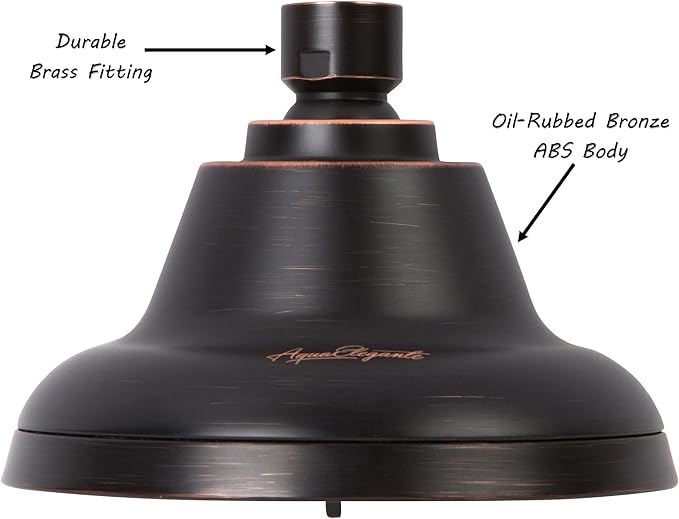Massage Shower Head With Mist - High Pressure Boosting, Multi-Function, Massaging Rainfall Showerhead For Low Flow Showers & Adjustable Water Saving Nozzle, 2.5 GPM - Oil-Rubbed Bronze - AquaVibe