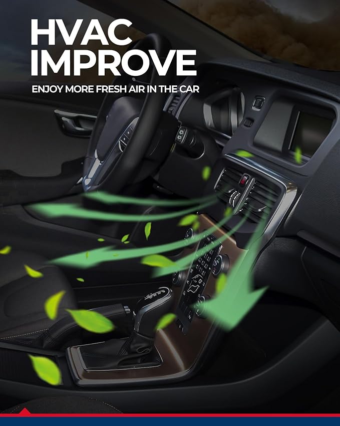 KAX Cabin Air Filter, CF12968 Replacement for Carnival 3.5L 2022 2023 2024, Replacement Automotive Passenger Compartment Fresh Air Filter-Rear Passenger Side