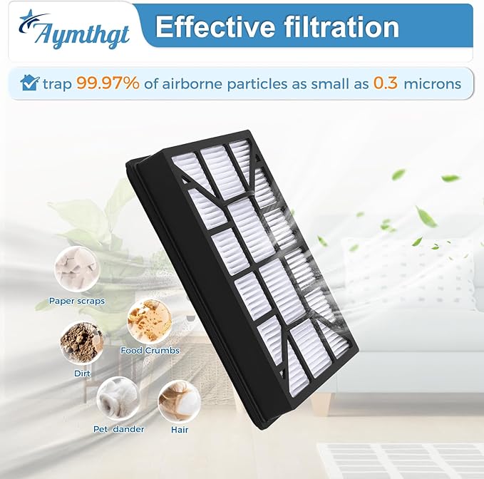 2 Pack EF-12 52731 HEPA Filter Compatible With Kenmore 62731, 52731, 81615, 81614, BC4026 Canister Vacuum Cleaner, Compare To Part# 591021101 - AquaVibe