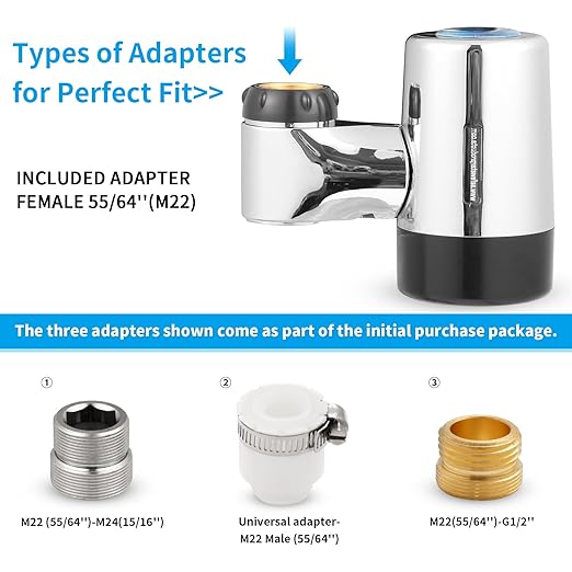 Legionela Faucet Filter Faucet Mount Water Filtration System, Tap Water Filter, Lab Tested & Certified - Log 7 Reduction