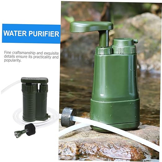 Kisangel 1pc Portable Water Purifier Filter for Hiking Camping Outdoor Survival Water Filter Durable Lightweight Design for Climbing Fishing and Emergency Use
