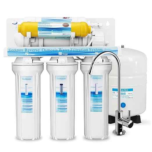 Geekpure 6-Stage Reverse Osmosis Drinking Water System with Mineral Remineralization Filter-75 GPD