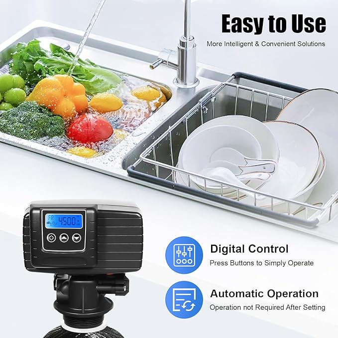 Digital Control Valve for Water Softeners, 5600xstst Time Type Water Softener for Improve Water Quality Filter Control Head for Soften & Purify Water, 3W, 110V
