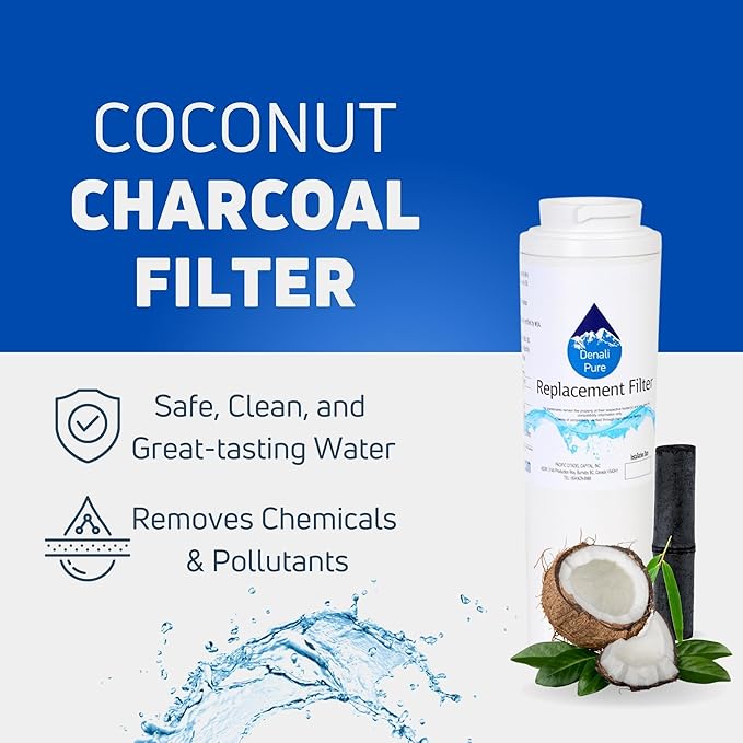 Replacement for for Whirlpool GI5FSAXVY02 Refrigerator Water Filter - Compatible with Whirlpool 4396395 Fridge Water Filter Cartridge