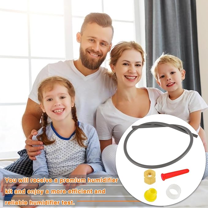 4335 Feed Tube Assembly for April-aire Humidifier 400, 500, 600 Series,Includes Humidifier Parts Yellow Orifice (4231), Drain Type in-Line Strainer (4004), Compression Sleeve and Nut (4335) - AquaVibe