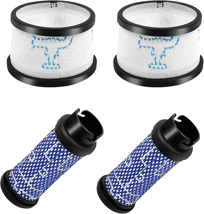 Smilefil Primary Filter and Secondary Filter Replacement Filter Kit Accessories Compatible with Inse N5 S6 S6P S600 Cordless Vacuum Cleaner - AquaVibe