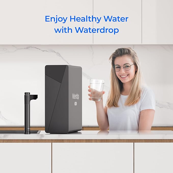 Waterdrop WD-F2 Filter, Replacement for WD-X8-Basic & WD-X8-Alkaline & WD-X12-Basic & WD-X12-Alkaline & WD-X16-Alkaline, 6-month Lifetime