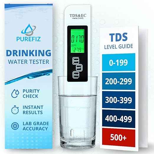 All-New 2026 TDS Meter Digital Water Tester – 4-in-1 Accurate & Reliable TDS, EC & Temperature Meter (°C, °F) 0-9990 ppm, Ideal for Drinking Water, Aquariums, Hydroponics, RO/DI Systems & More