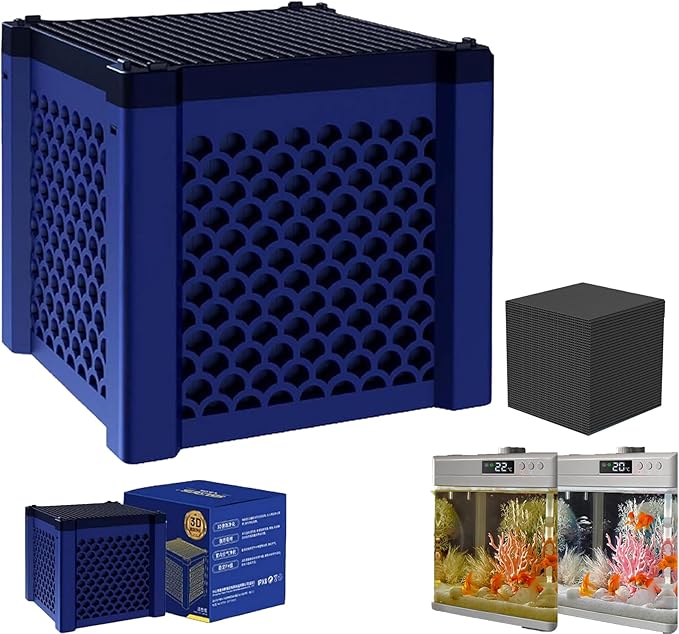 Water Trough Filter 2.0, Eco-Aquarium Water Trough Purifier Cube, Long-Lasting Honeycomb Design, for Fish Tanks, Horse Troughs, Ponds & Livestock Tanks (1pcs)