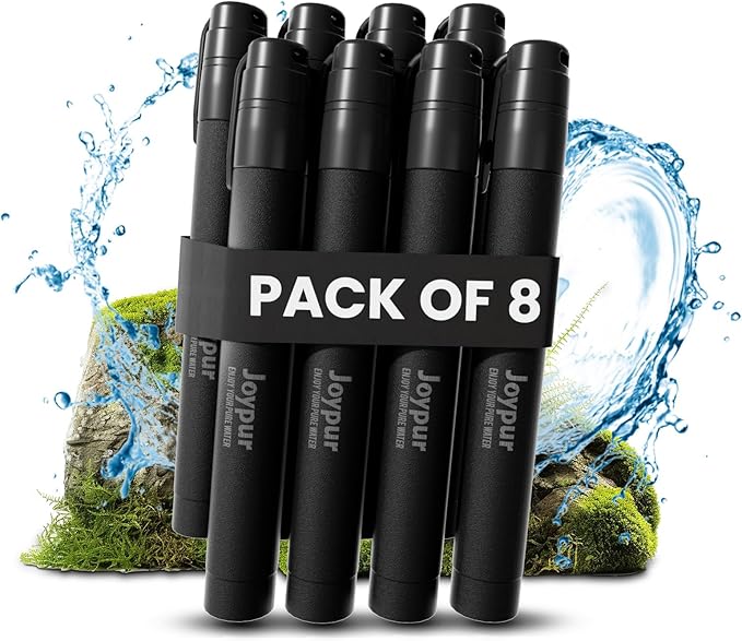 Portable Water Filter Straw Survival, Essential Camping & Hiking Gear, Water Purification Straw for Travel, Biking and Emergency Preparedness