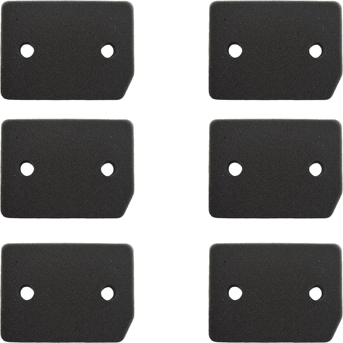 6 Pack Plinth Filter Replacement for Miele T1 Dryer - 9164761 Heat Pump Tumble Dryer, Dryer Spare Parts, Lint Filter Foam Sponge Replacement， Replace all Heat Pump Tumble Dryers TMB540WP TKS850WP