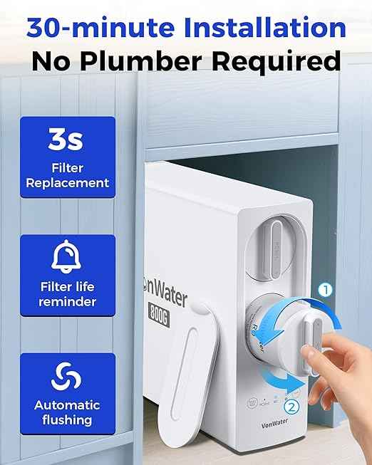 600GPD Under Sink RO Water Filtration, 7 Stage Tankless Reverse Osmosis Water Filter System, NSF/ANSI 372 Certified, 2:1 Pure to Waste, TDS, PFAS Reduction