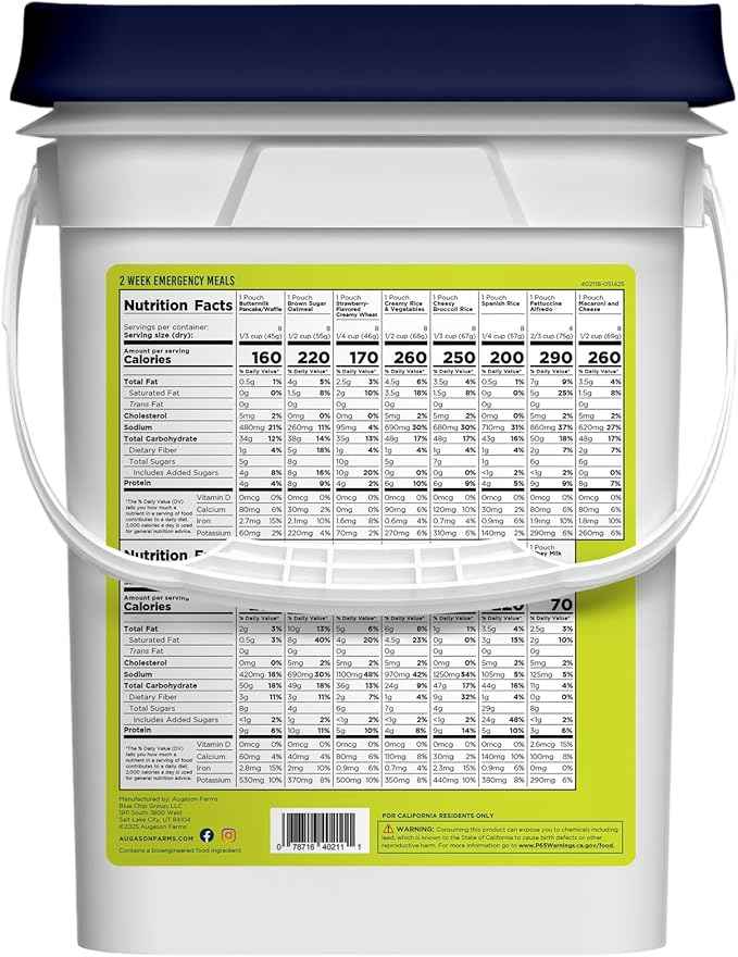 Augason Farms 2 Week 1 Person Emergency Food Supply