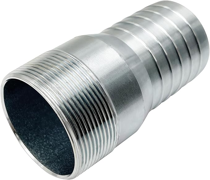 SAFBY Combination Hose Connector Set for Pump, Plated Steel (1.5 inch)