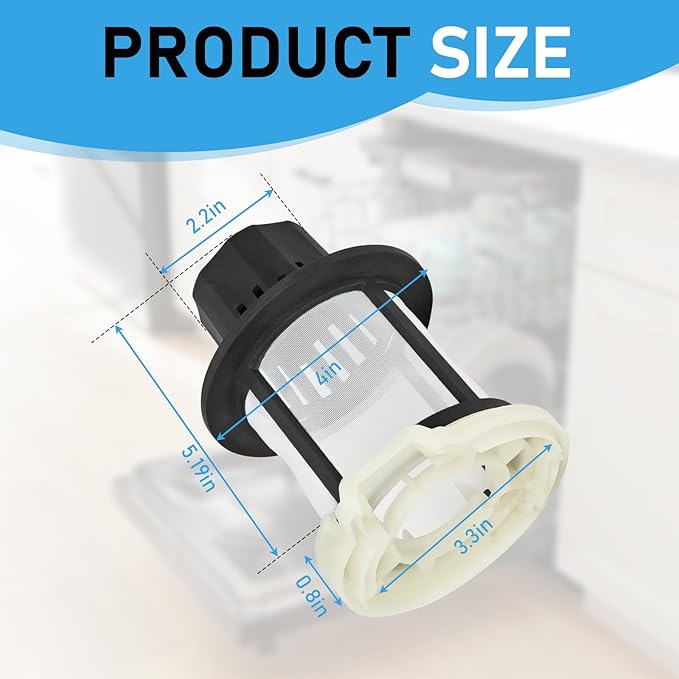 New for GE Dishwasher Ultra Fine Filter Kit WD49X24057 Replace parts WD12X10416 WD12X20107 ge profile washer dryer combo foam filter