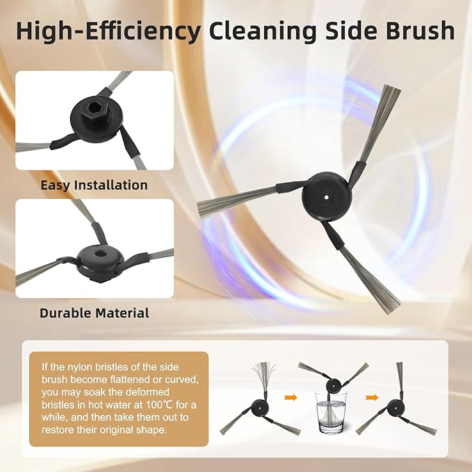 Yivy 29Pcs Accessories for Dreame X50 Master/X50 Ultra Complete/L50 Pro Ultra /L50 Ultra/Dreame L40s Pro Ultra/Mova V50 Ultra Complete Vacuum Cleaner, 4 Activated Carbon HEPA Filters - AquaVibe