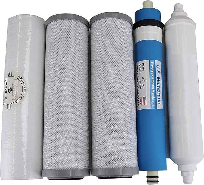 Compatible APEC Ultimate Complete 5 stage high capacity filter set for model RO-90 3/8” RO-HI RO Reverse Osmosis systems FILTER-MAX-90-38 3/8", 100% compatible + instructions and free tech support