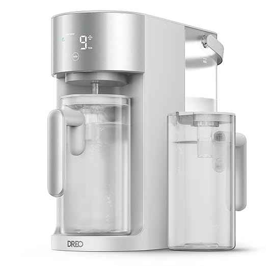 DREO Reverse Osmosis Water Filter Countertop, RO Filtration System, 3:1 Pure to Drain, TDS & Filter Life & 2 Autofill Pitchers, Install-Free, Self-Cleaning Water Purifier, RO Water Filter
