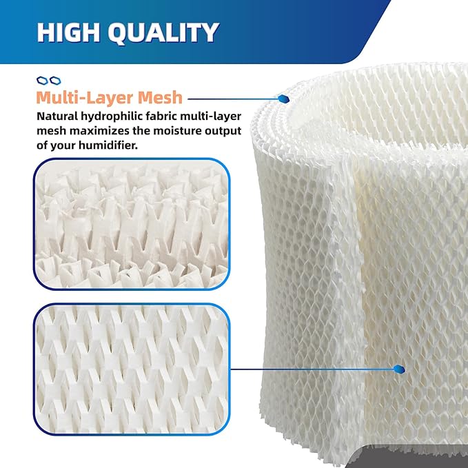 MAF1 Wick humidifier filter Replacement for Essick Air MAF-1 MA0950 Aircare MA1201 MA1200 MA09500 MA12000 MA12001 MA12010 Fits Kenmore 14906 14410 15412 299981 Cool Mist Humidifier Filters - 2 Pack