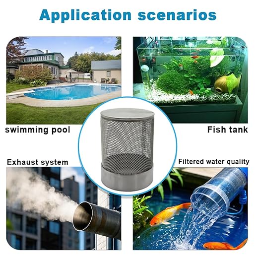 1inch 304 stainless steel filter head with internal thread diameter of 32mm connected to DN25 1" water pipe filter Used to Remove Debris and Reduce Solid Entry（1pcs）