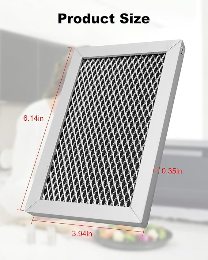 Microwave Charcoal Filter Fit for GE JVM6175SF1SS, JVM6175SK1SS, JVM6175SK2SS, JVM6175SK3SS