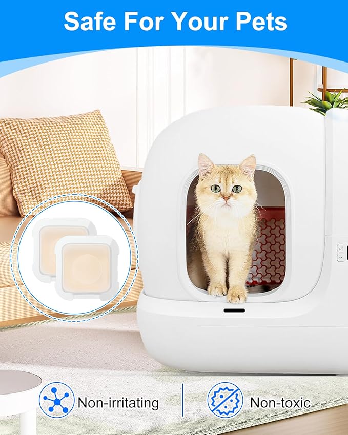 6-Pack N50 Odor Eliminator 2.0 Compatible with PuraMax 2, PuraMax & MAX PRO Automatic Self Cleaning Litter Box, Upgraded Pet Cat Litter Deodorizer for Home Toilet Odor Control